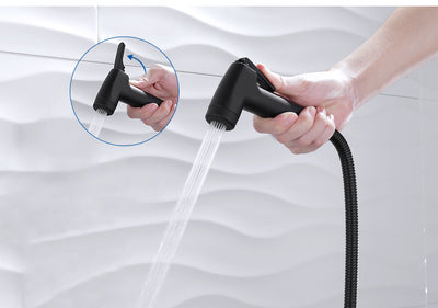 Bathroom cleaning nozzle