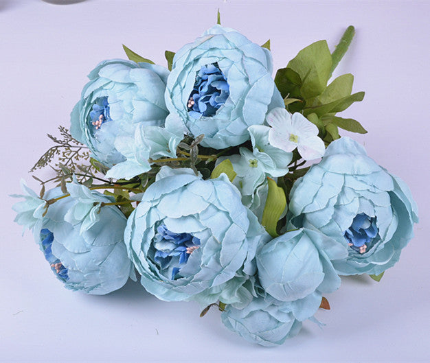 13 Core-spun Peony Decorative Flowers Artificial Flowers Artificial Flowers