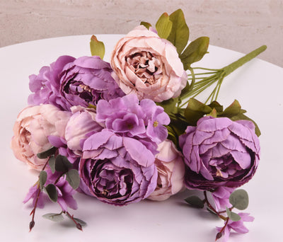 13 Core-spun Peony Decorative Flowers Artificial Flowers Artificial Flowers