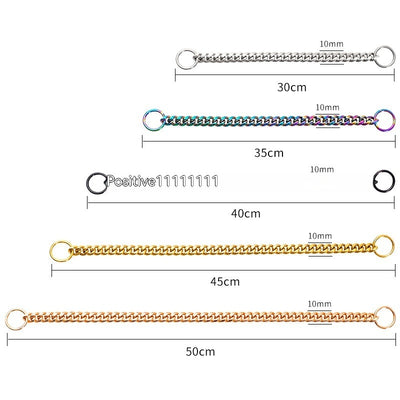Pet Supplies Stainless Steel Drag Chain Double Ring